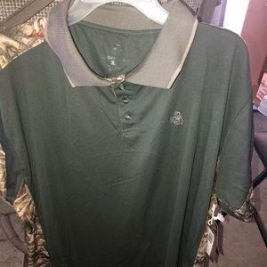 Legendary Whitetails Dark Green/Camo Hunting Polo